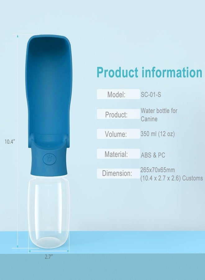 SOICTA Portable Dog Water Bottle for Walking 19 OZ or 12 OZ Portable Pet Water Bottles for Puppy Small Medium Large Dogs Water Dispenser Pet Water Bowl Dog Accessories (19OZ Blue) (12OZ Dark Blue) - Image 4